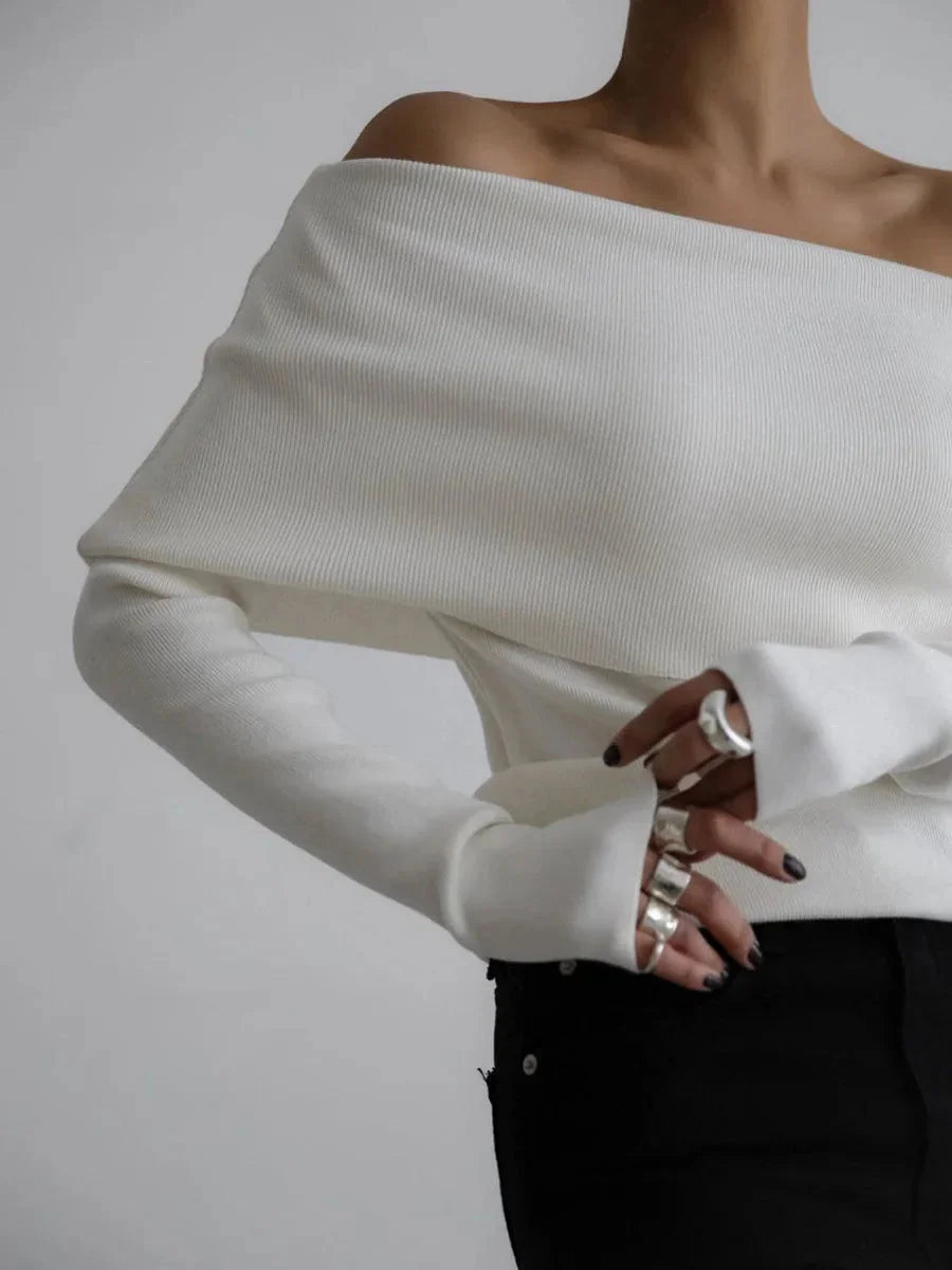 Women's Off Shoulder Knit Sweater | Fall
