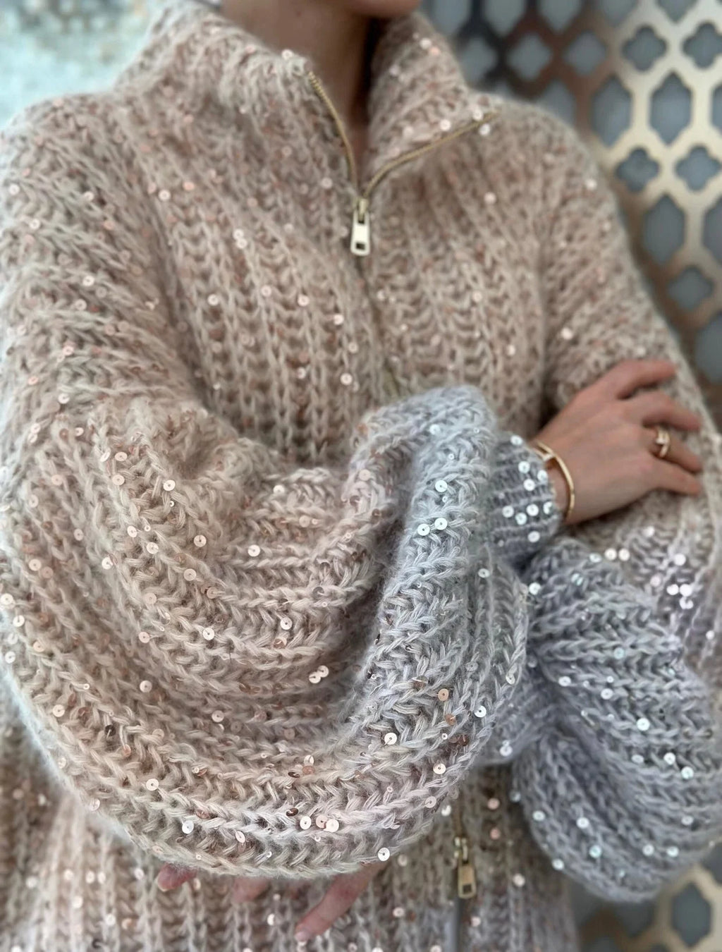 Women's Chunky Cable Knit Sweater | Oversized