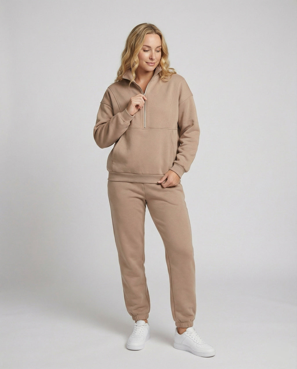 Women's Quarter-Zip Two-Piece Set | Casual