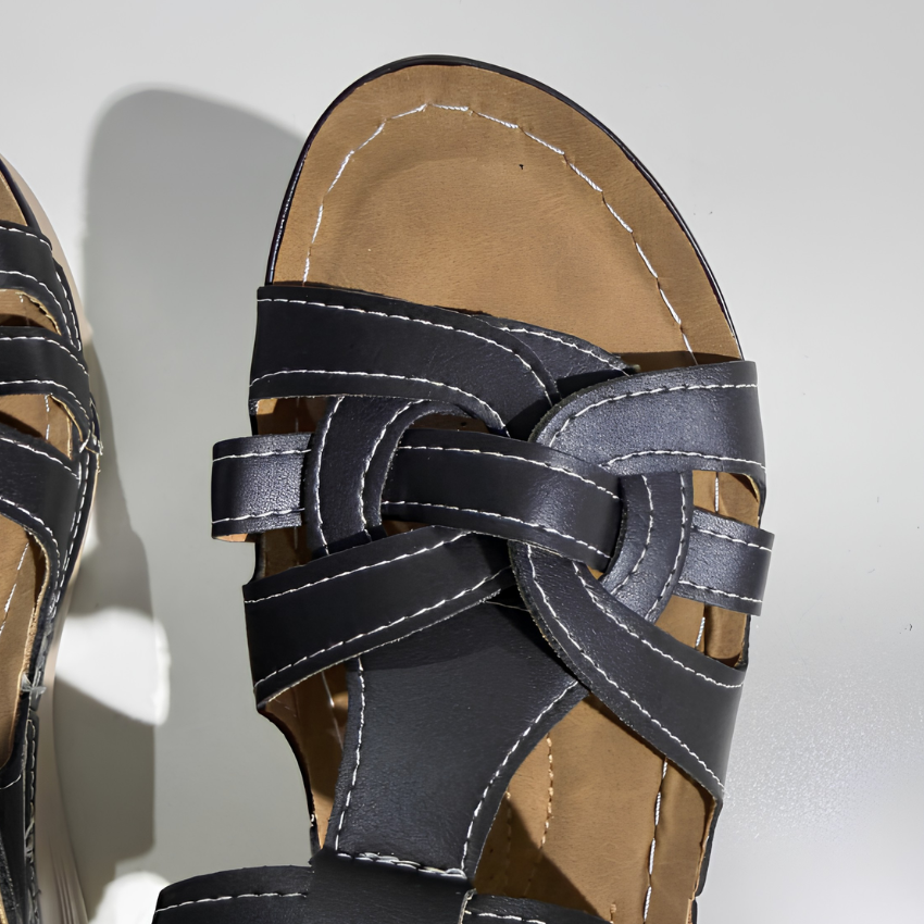 Women's Cutout Sandals | Hook and Loop