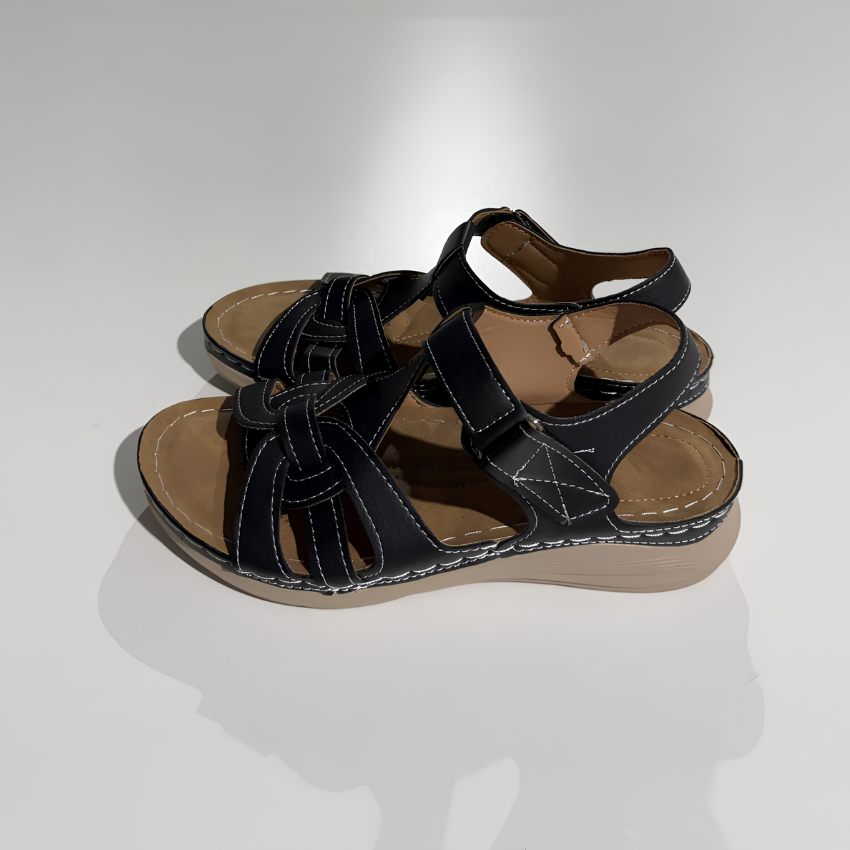 Women's Cutout Sandals | Hook and Loop