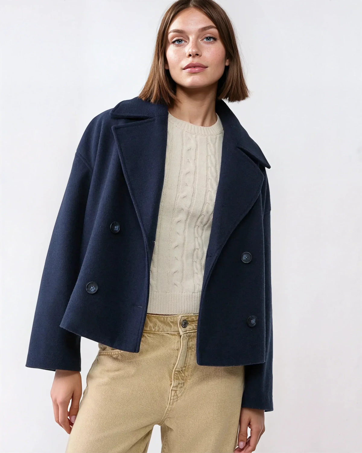Women's Winter Oversized Coat | Button