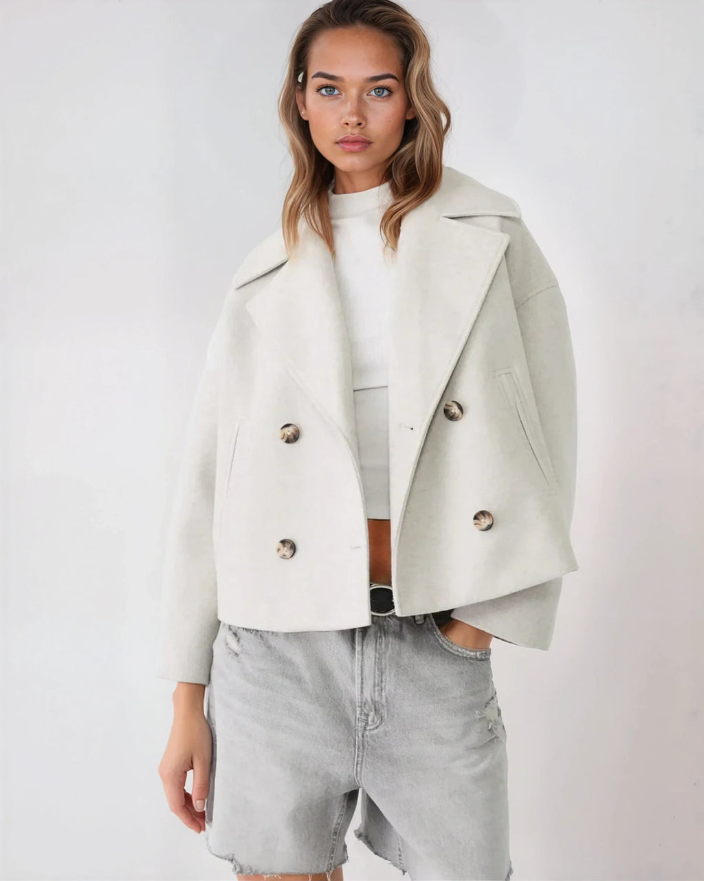 Women's Winter Oversized Coat | Button