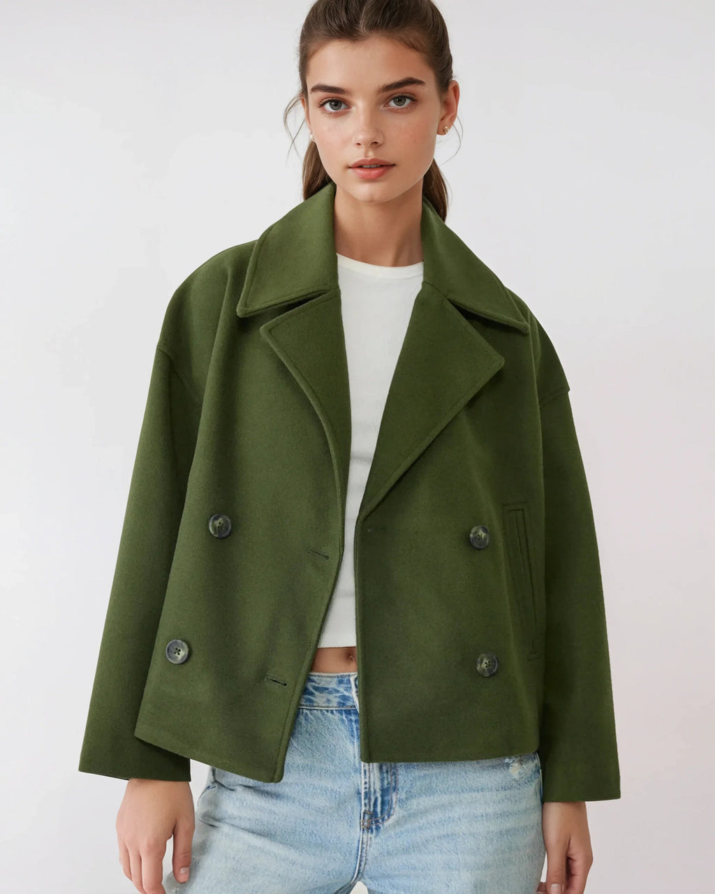 Women's Winter Oversized Coat | Button