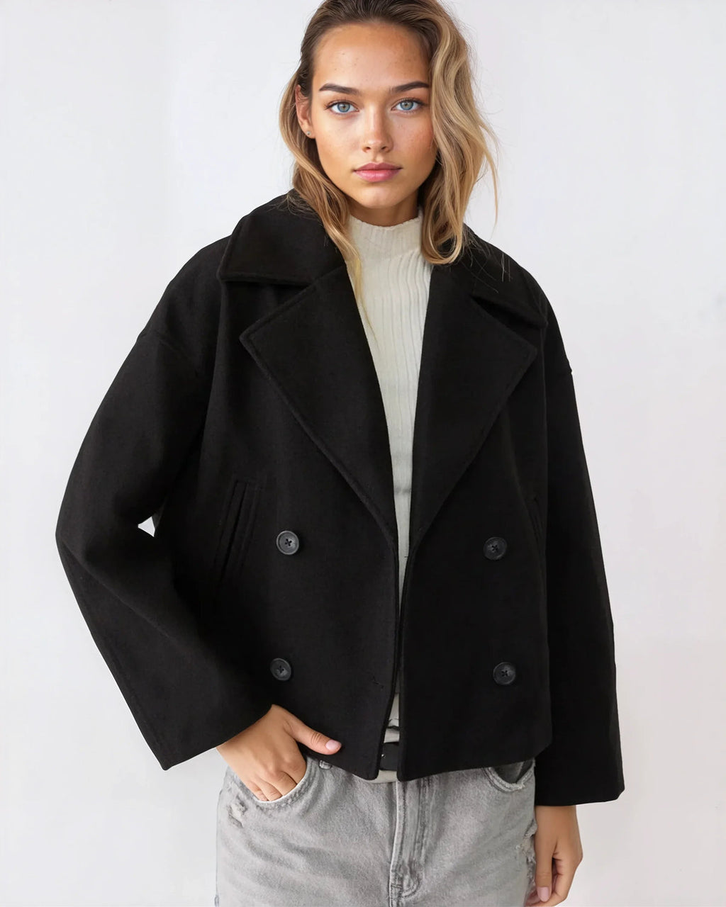Women's Winter Oversized Coat | Button
