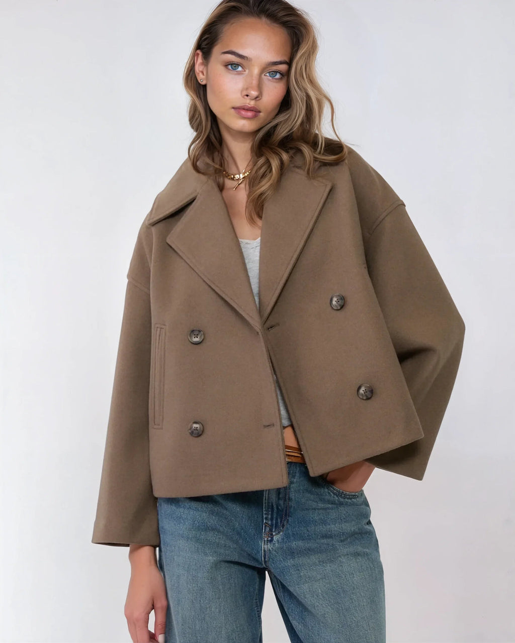 Women's Winter Oversized Coat | Button