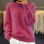 Women's Winter Knit Sweater | Crew Neck