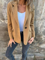 Women's Long Sleeve Coat Blazer | Winter