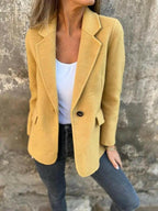 Women's Long Sleeve Coat Blazer | Winter