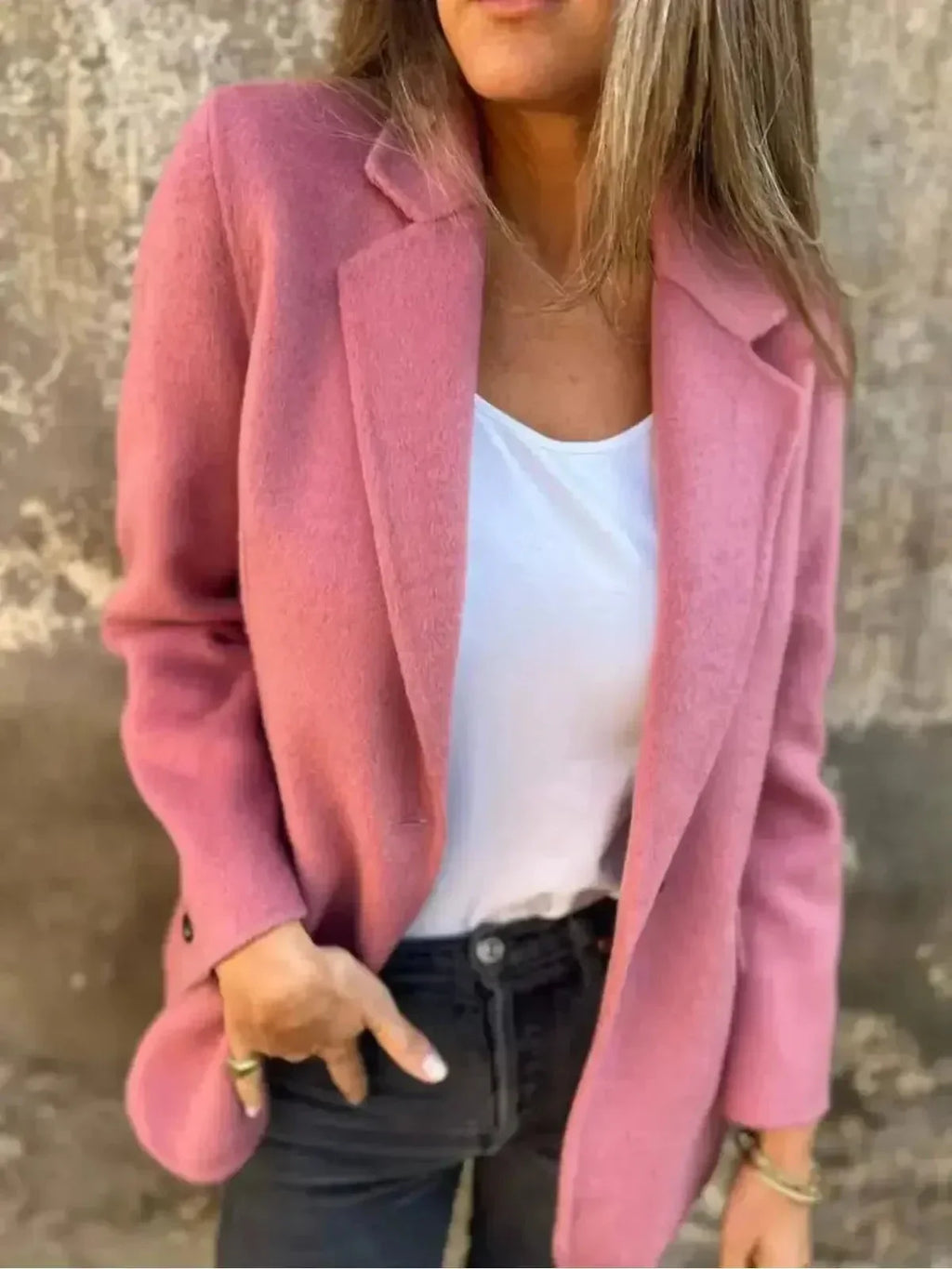 Women's Long Sleeve Coat Blazer | Winter