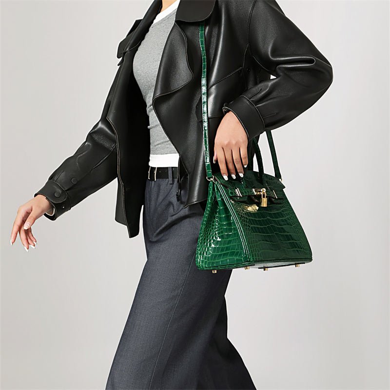 Women's Structured Top-Handle Handbag | Double Handles