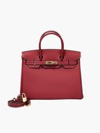 Women's Structured Top-Handle Handbag | Double Handles