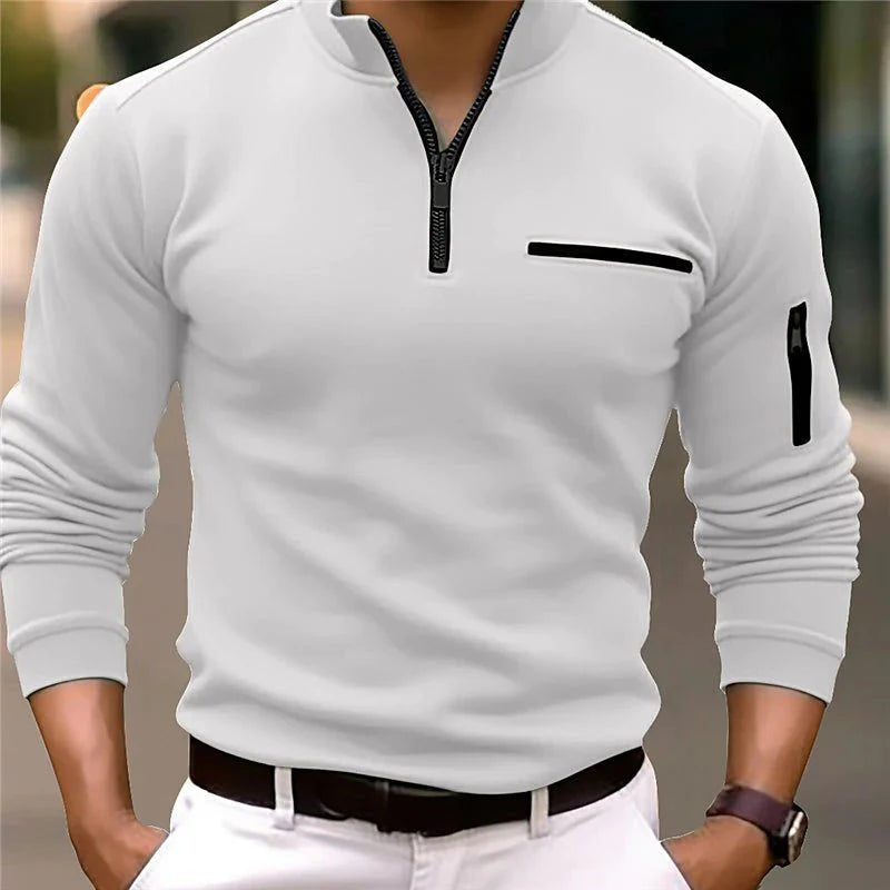 Men’s Quarter Zip Sweater | Pocket