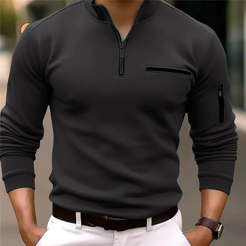 Men’s Quarter Zip Sweater | Pocket