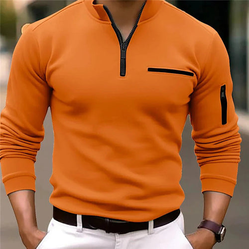 Men’s Quarter Zip Sweater | Pocket