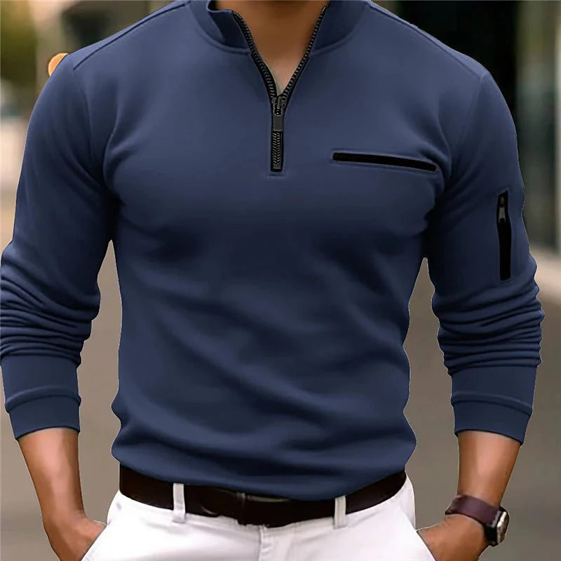 Men’s Quarter Zip Sweater | Pocket