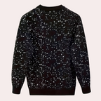 Men’s Regular Fit Printed Crew Neck Sweater | Long Sleeves