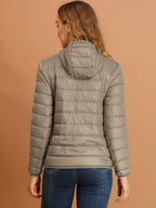 Women's Zip Up Puffer Jacket | Winter
