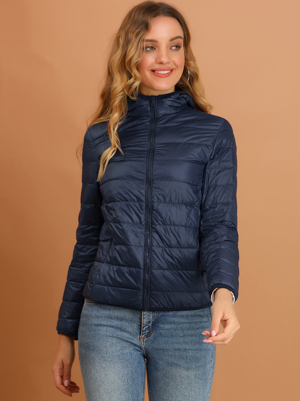 Women's Zip Up Puffer Jacket | Winter