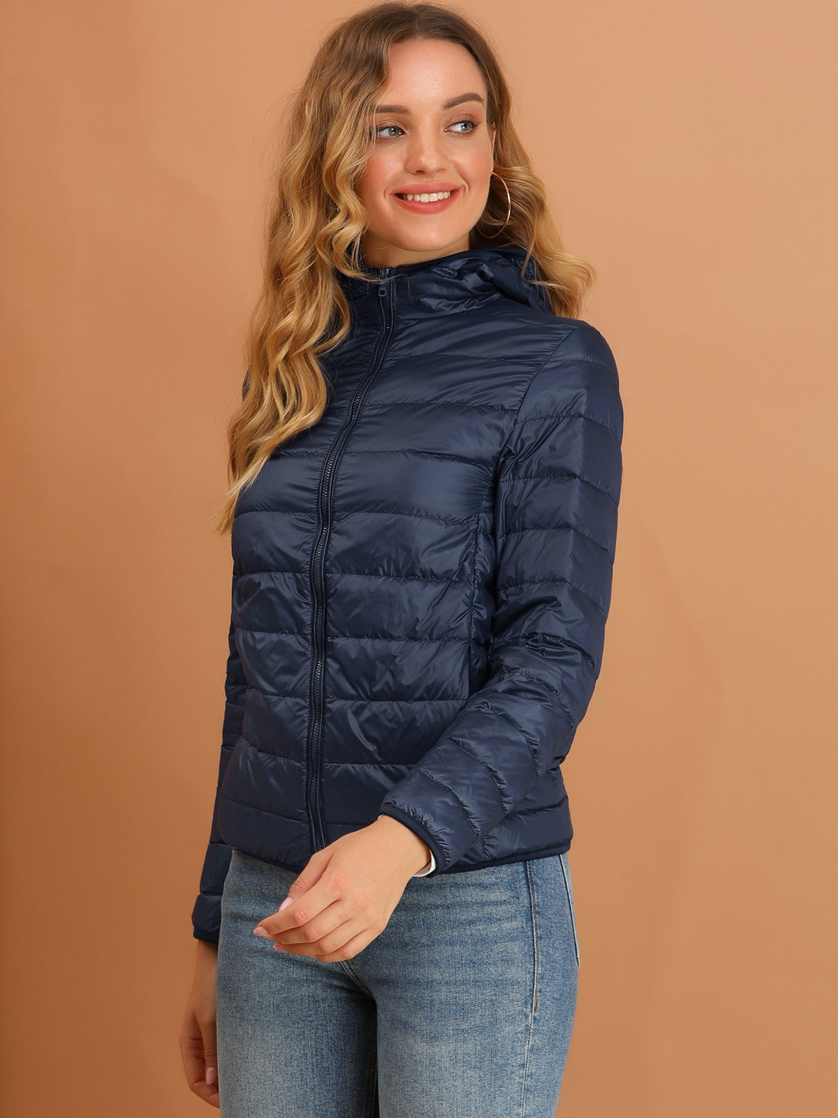 Women's Zip Up Puffer Jacket | Winter