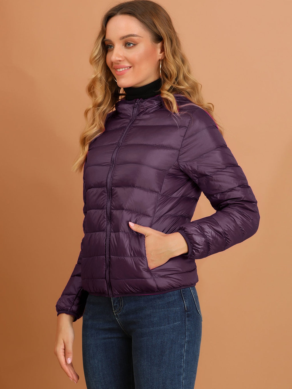 Women's Zip Up Puffer Jacket | Winter