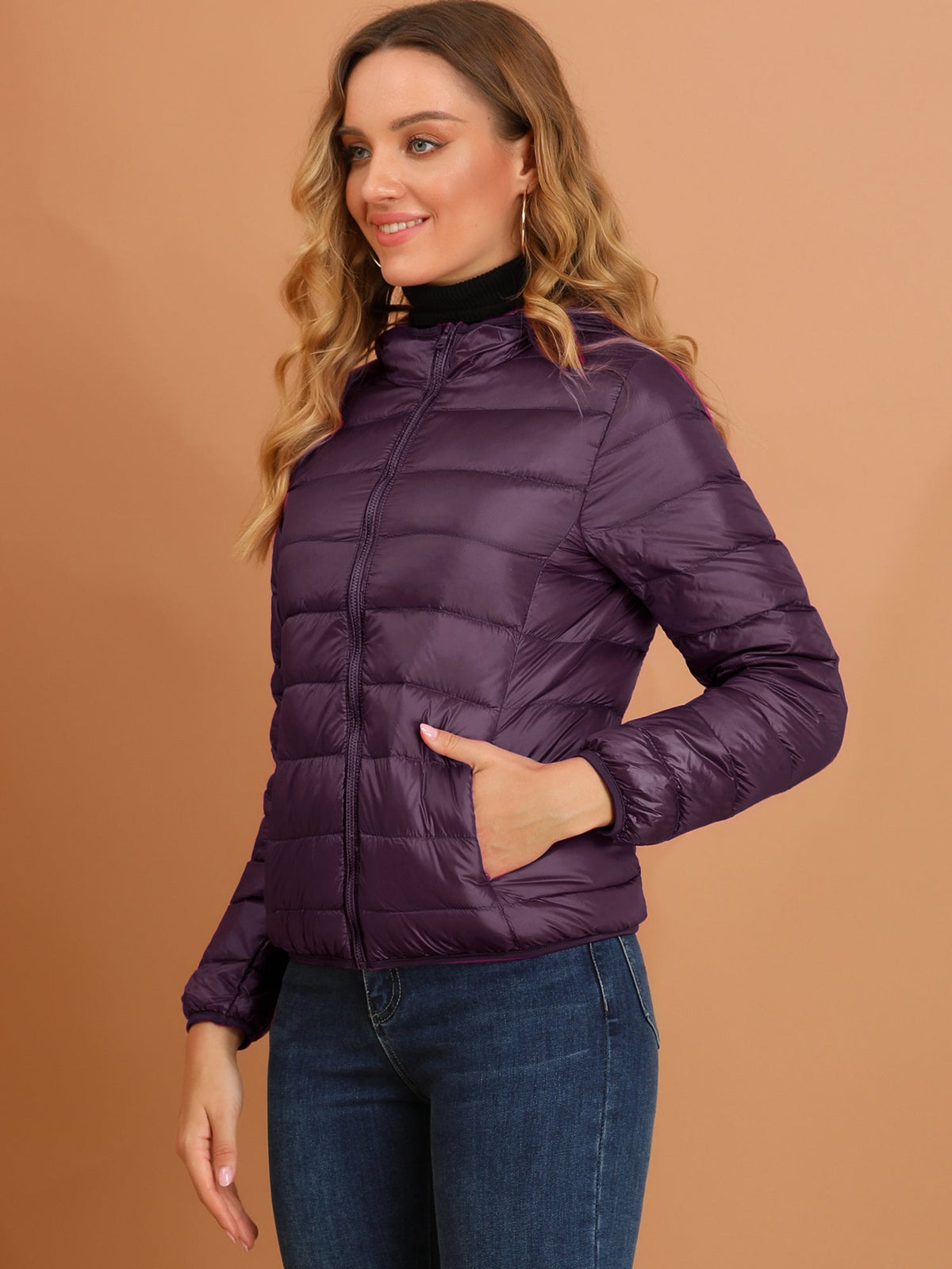 Women's Zip Up Puffer Jacket | Winter