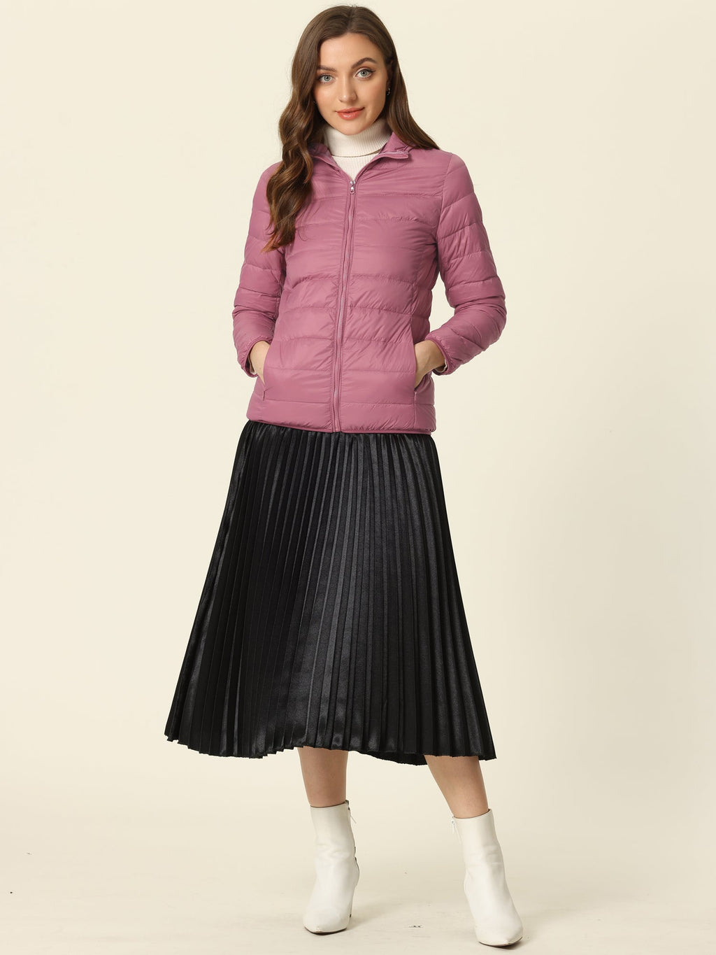 Women's Zip Up Puffer Jacket | Winter