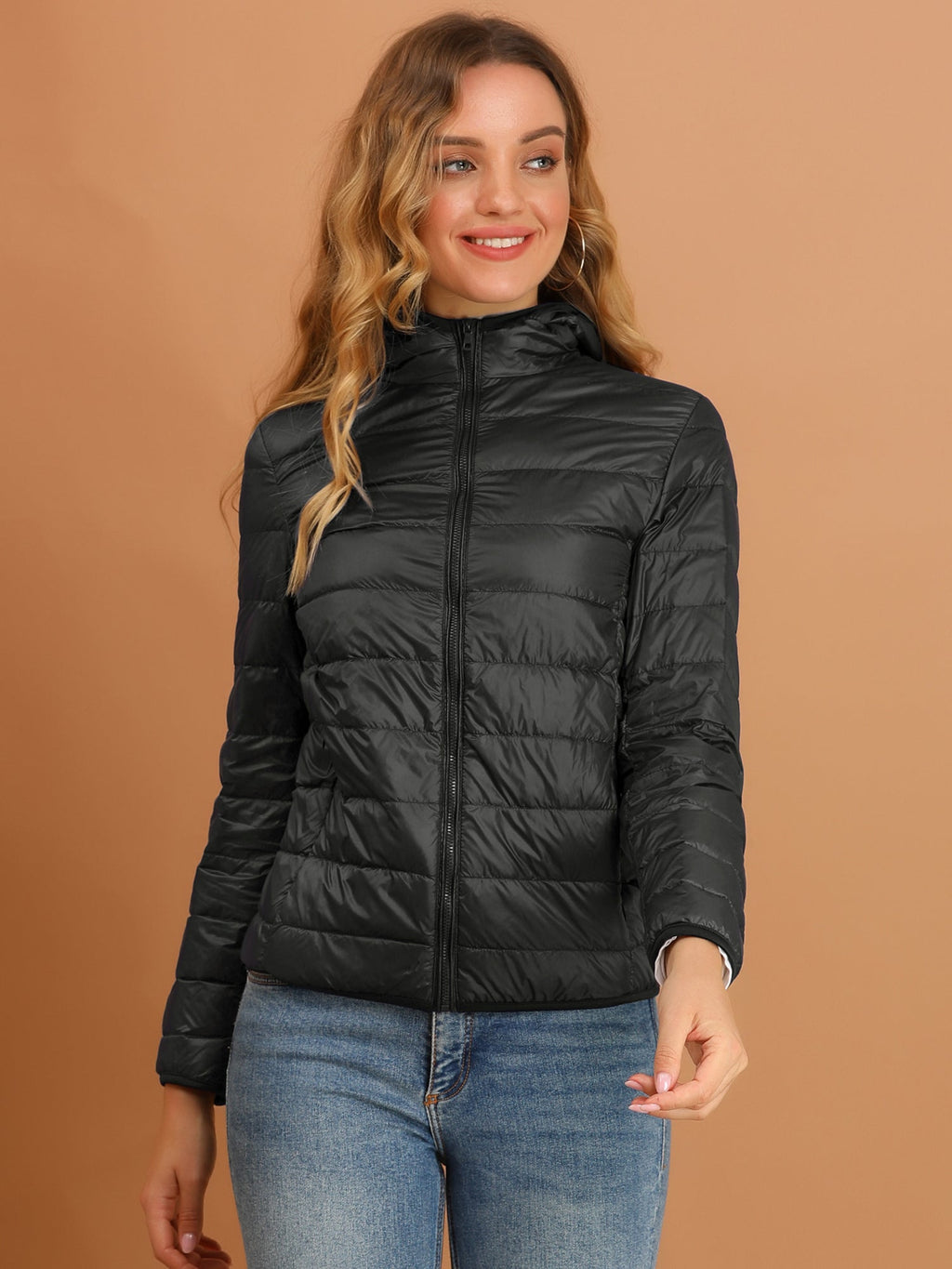 Women's Zip Up Puffer Jacket | Winter