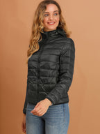 Women's Zip Up Puffer Jacket | Winter