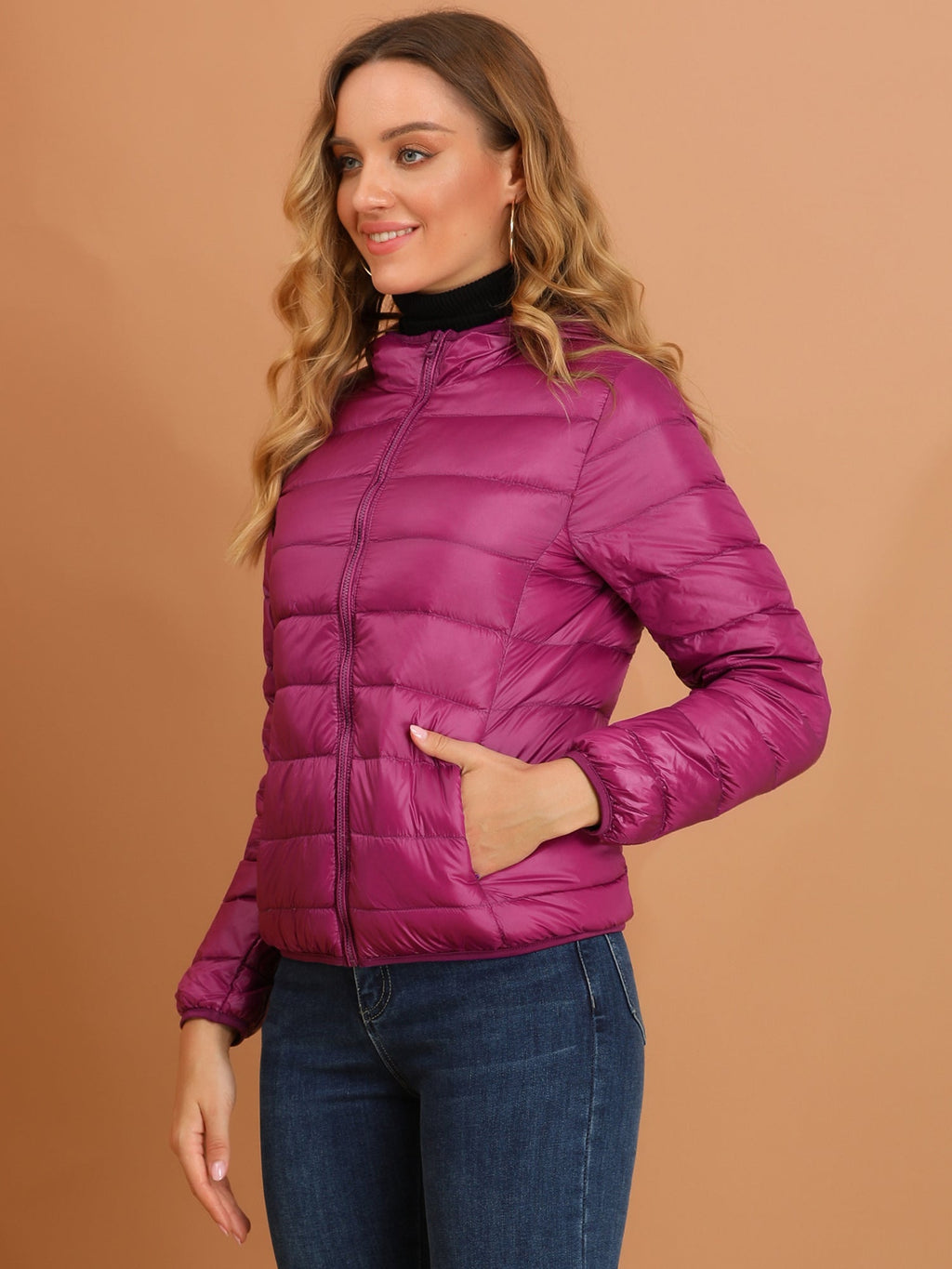 Women's Zip Up Puffer Jacket | Winter