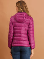 Women's Zip Up Puffer Jacket | Winter