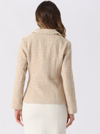 Women's Long Sleeve Button Blazer | Pockets