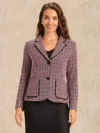 Women's Long Sleeve Button Blazer | Pockets