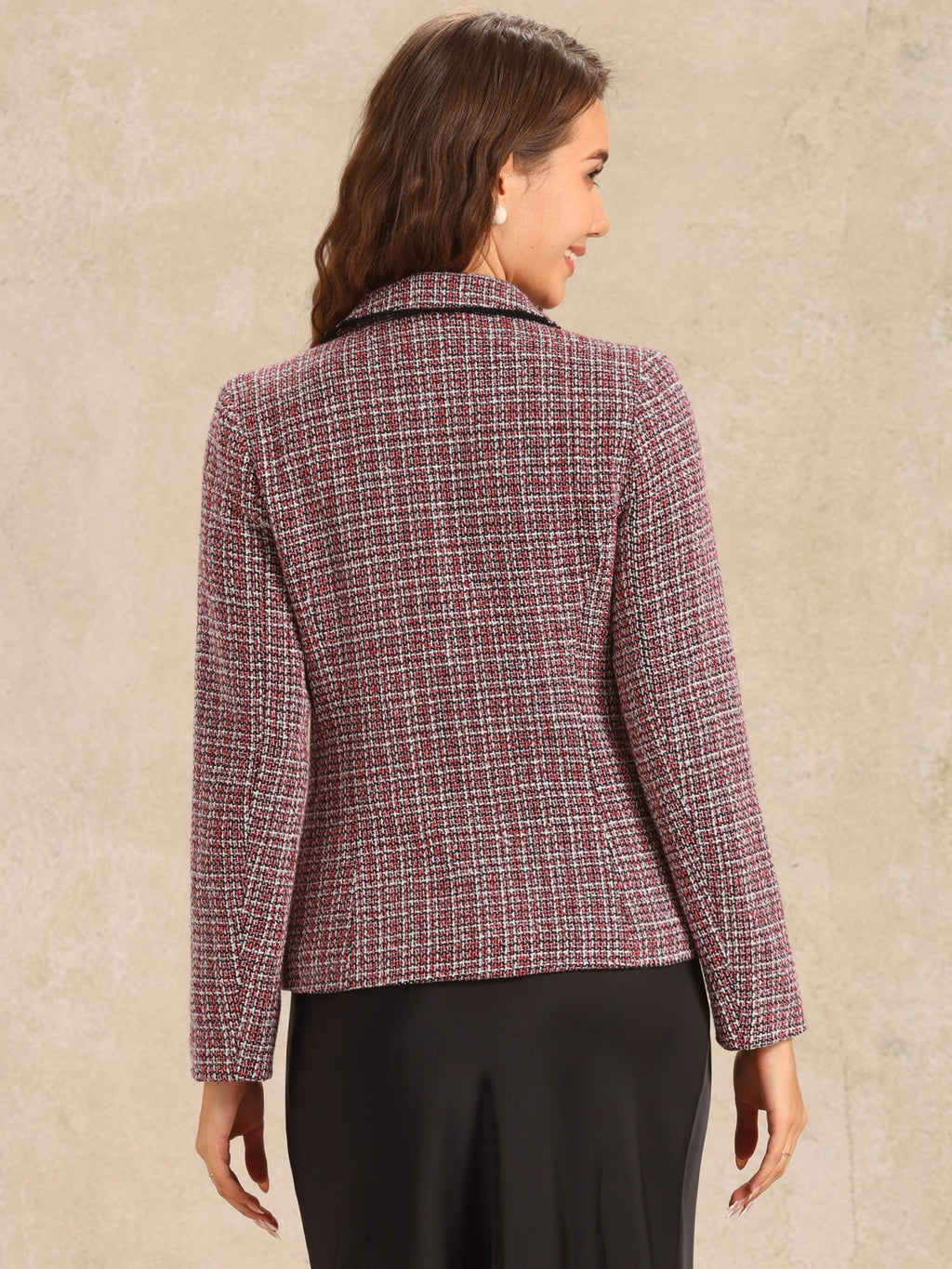 Women's Long Sleeve Button Blazer | Pockets