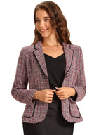 Women's Long Sleeve Button Blazer | Pockets