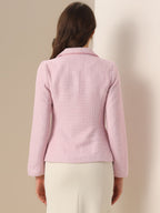Women's Long Sleeve Button Blazer | Pockets