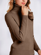Women's Winter Turtle Neck Sweater | Long Sleeves