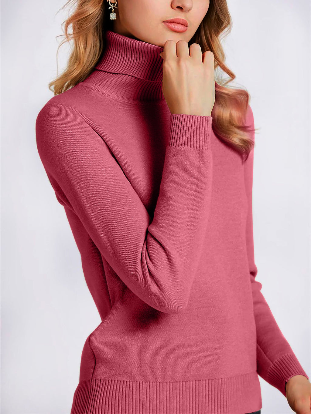 Women's Winter Turtle Neck Sweater | Long Sleeves