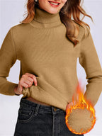 Women's Winter Turtle Neck Sweater | Long Sleeves