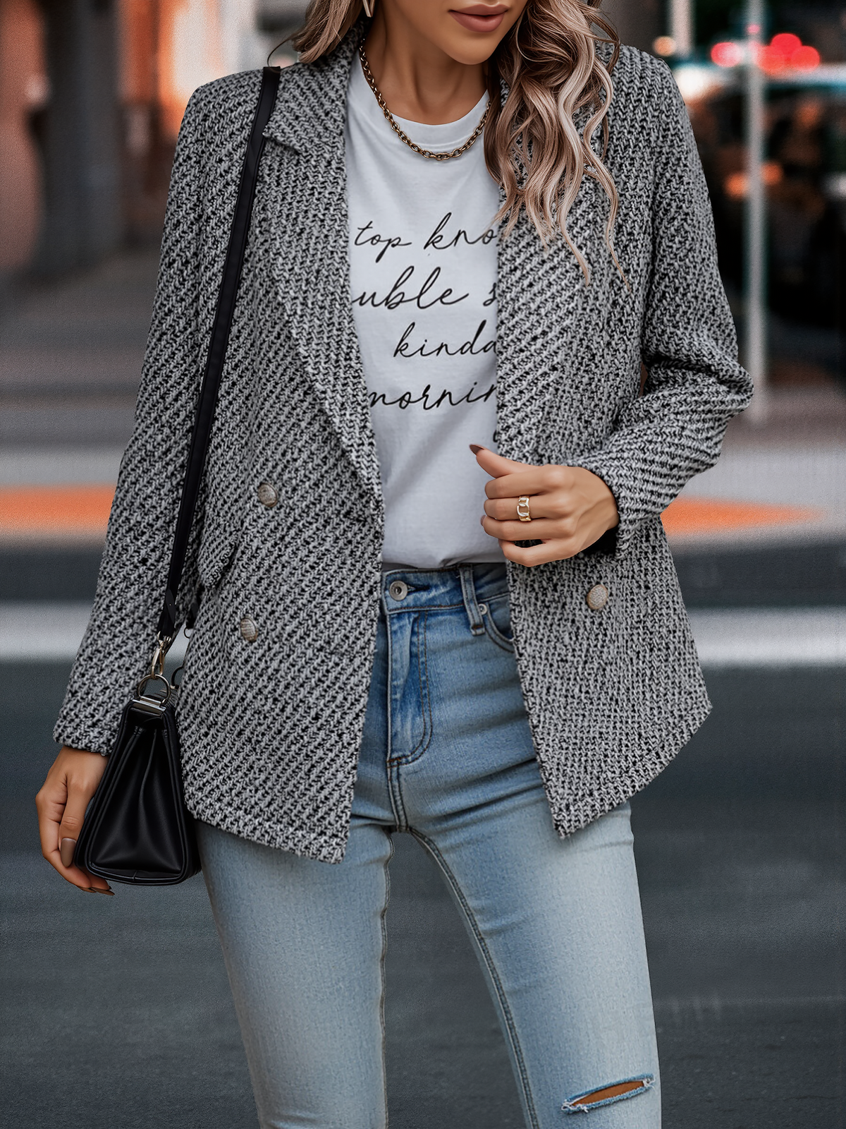 Women's Winter Double Breasted Blazer | Formal