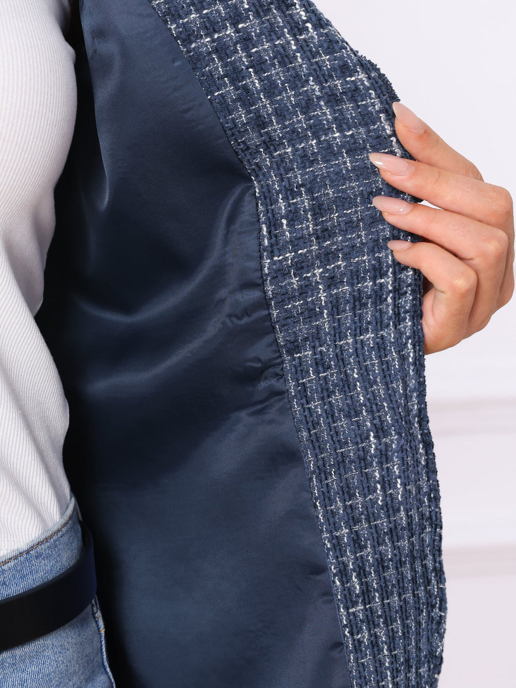 Women's Long Sleeve Button Blazer | Pockets