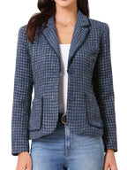 Women's Long Sleeve Button Blazer | Pockets