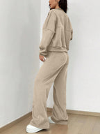 Women's Long Sleeve Zip Up Tracksuit | Cropped