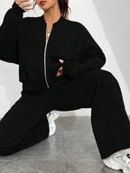 Women's Long Sleeve Zip Up Tracksuit | Cropped
