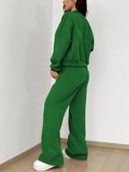 Women's Long Sleeve Zip Up Tracksuit | Cropped