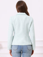 Women's Long Sleeve Button Blazer | Pockets