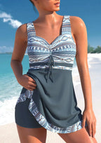 Women's Patterned Tankini Swimsuit Set | Summer