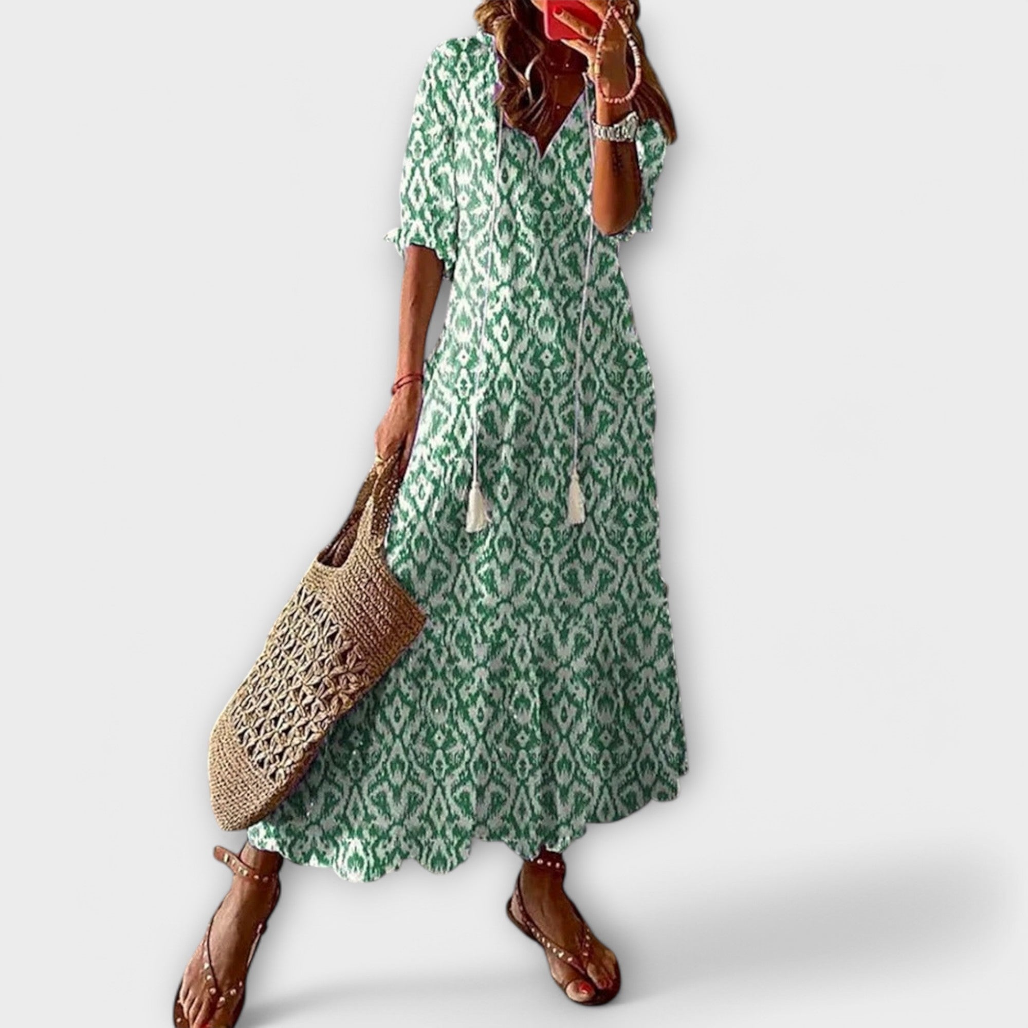 Women's Elegant Bohemian Summer Dress | Maxi