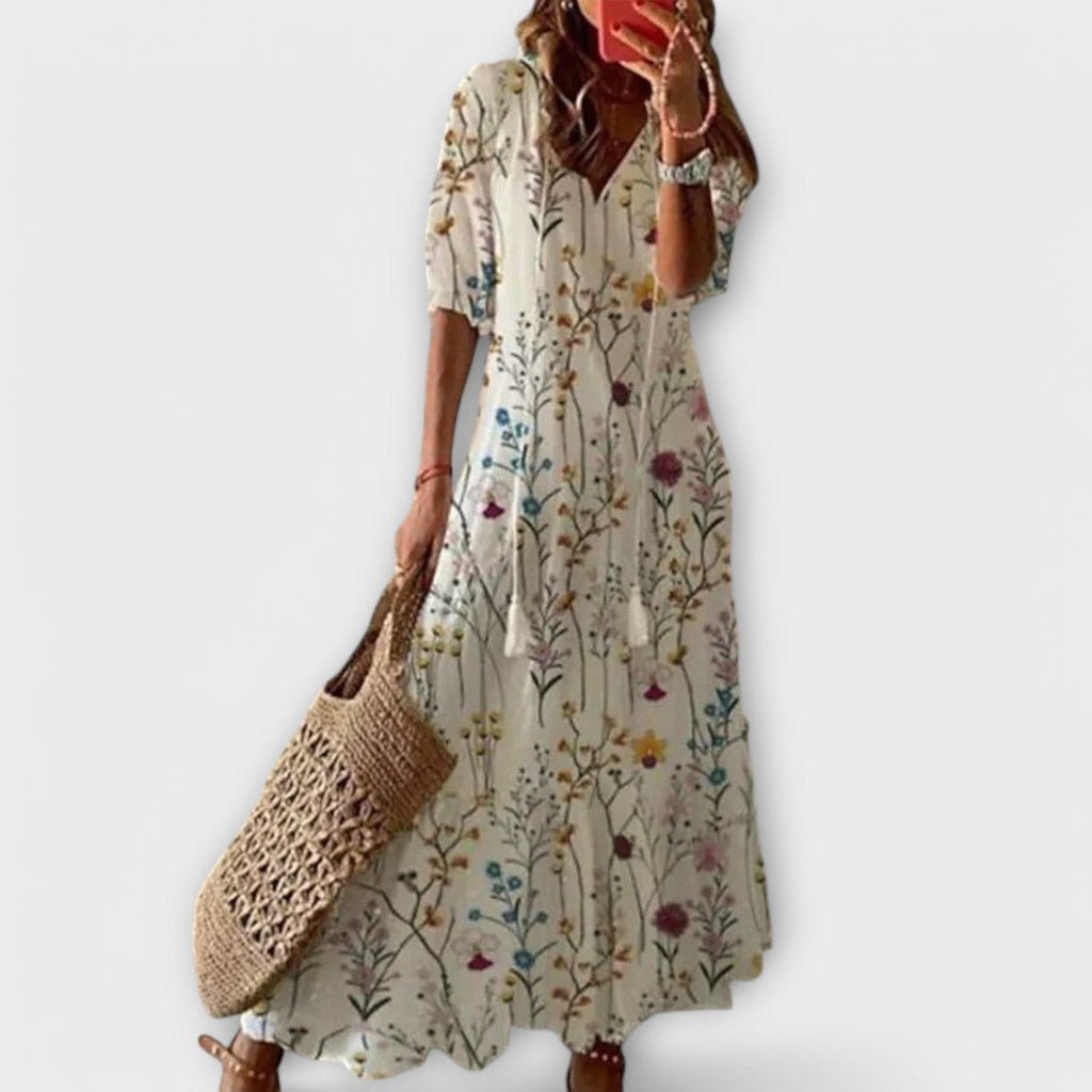 Women's Elegant Bohemian Summer Dress | Maxi
