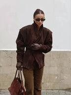 Women's Winter Long Sleeve Button Coat | Oversized